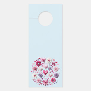 Colgador Para Puertas El día de San Valentín floral Corazón