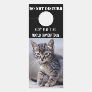 Colgador Para Puertas El gatito divertido lindo no perturba