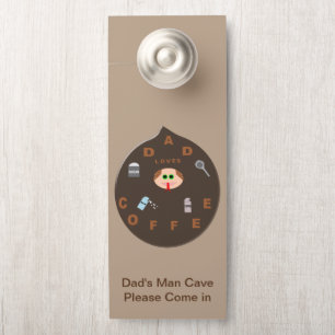Colgador Para Puertas El gracioso monstruo de papá ama al Personalizado 