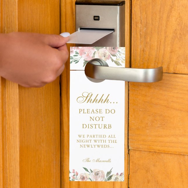 Colgador Para Puertas Elegante Boda floral de oro rosado no altera (Subido por el creador)