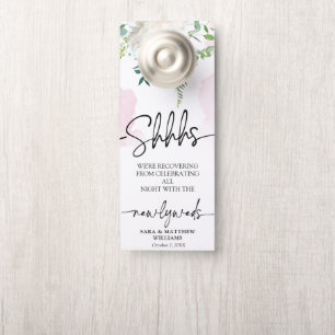 Colgador Para Puertas Elegante Caligrafía Delicada