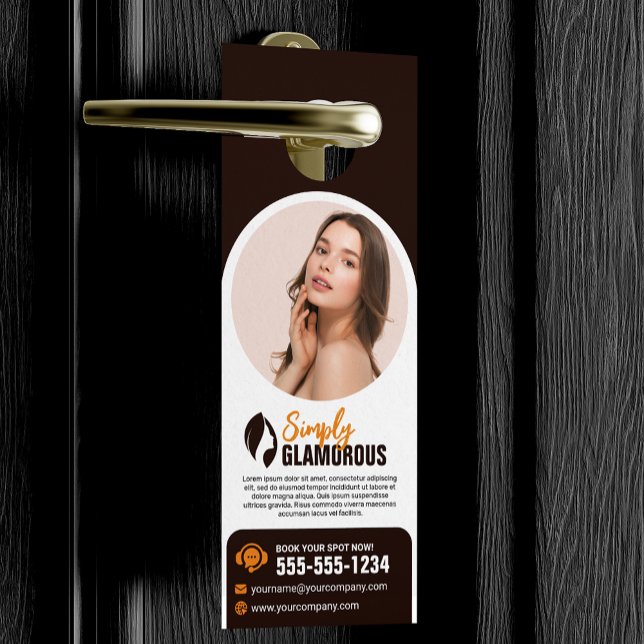 Colgador Para Puertas Elegante Spa Salón De Belleza Makeup Nails & Facia (Subido por el creador)