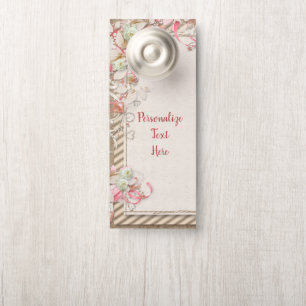 Colgador Para Puertas Elegante y romántico Boda de rosas blancas y diama