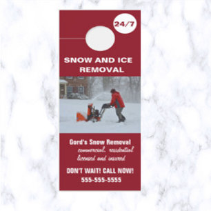 Colgador Para Puertas Eliminación Editable De Nieve Y Hielo