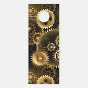 Colgador Para Puertas Engranajes de latón Steampunk sin fisuras