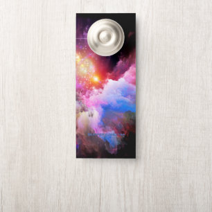 Colgador Para Puertas Escenario vibrante abstracto de arte en la nube de