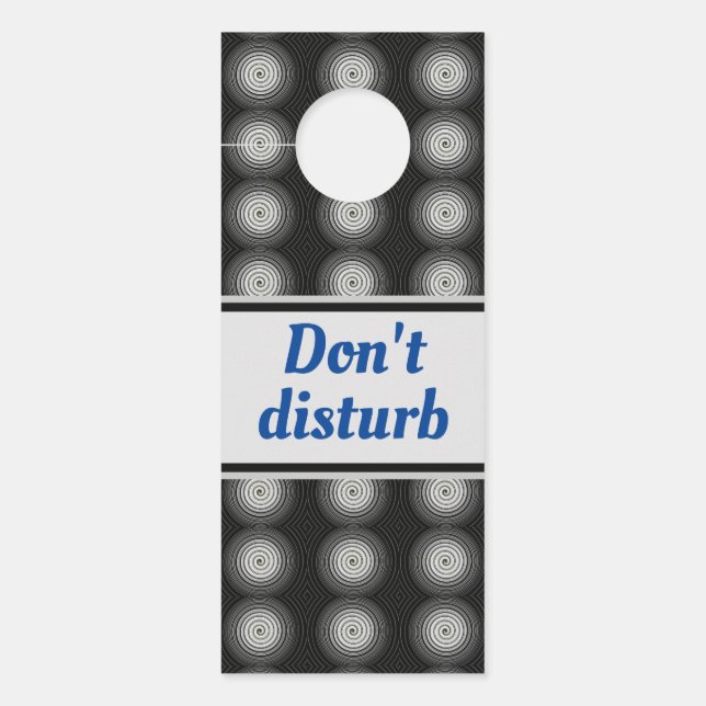 Colgador Para Puertas Espiral negra y blanca (Anverso)