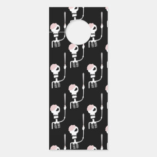 Colgador Para Puertas Esqueleto de Halloween con espada