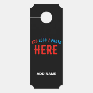 COLGADOR PARA PUERTAS ESTILIZADO MODERNO PERSONALIZABLE NEGRO VERIFICADO