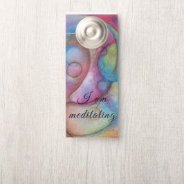 Colgador Para Puertas Estoy meditando, callado por favor