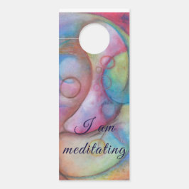 Colgador Para Puertas Estoy meditando, callado por favor