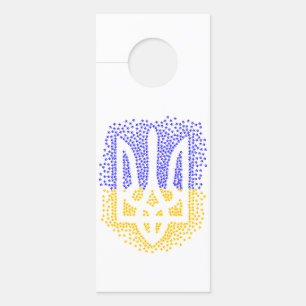 Colgador Para Puertas Estrellas de tridente de heraldry de Ucrania