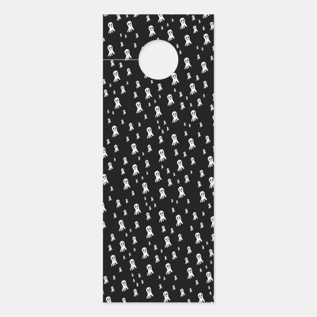 Colgador Para Puertas Fantasmas oscuros de Halloween (Anverso)