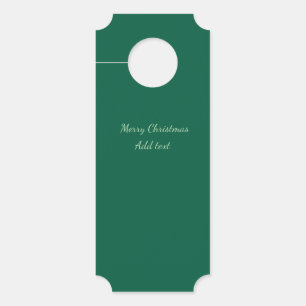 Colgador Para Puertas Feliz Navidad verde planicie vacaciones en solitar