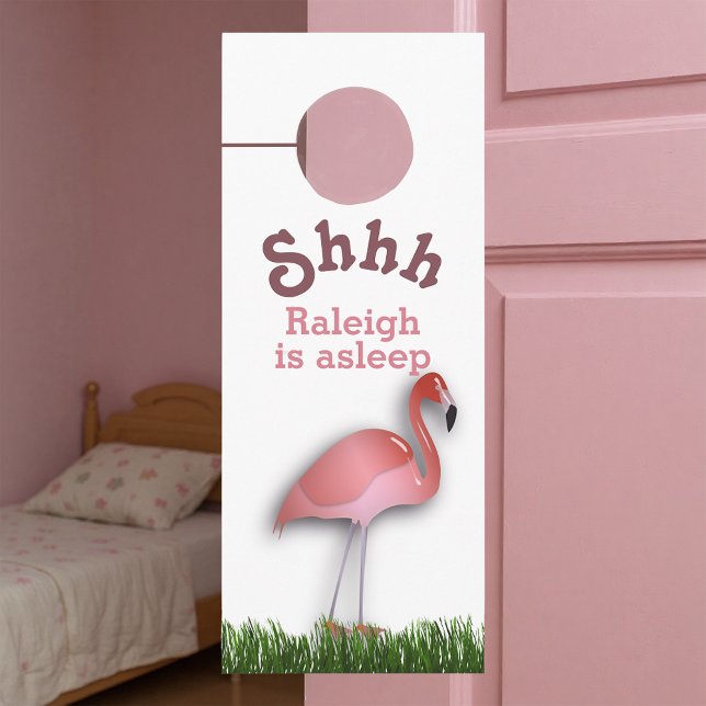 Colgador Para Puertas Flamingo Para El Bebé Dormido (Subido por el creador)