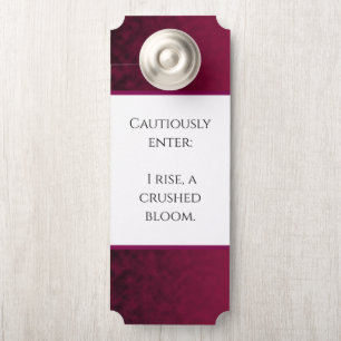 Colgador Para Puertas Flor Aplastada