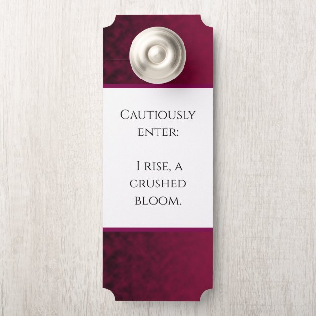 Colgador Para Puertas Flor Aplastada (En pomo)