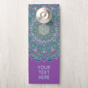 Colgador Para Puertas Flor de la Vida - Mandala Estilo India 1