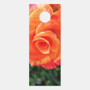 Colgador Para Puertas flor rosa naranja