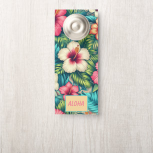 Colgador Para Puertas Floral hawaiano/tropical