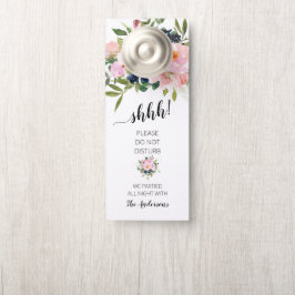 Colgador Para Puertas Floral rosa y azul