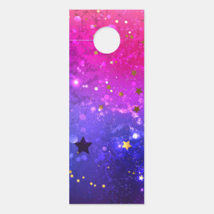 Colgador Para Puertas Fondo azul rosa brillante