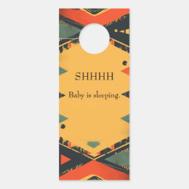 Colgador Para Puertas Fondo colorido de estilo tribal