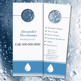 Colgador Para Puertas Fontanería o limpieza de casas - gota de agua