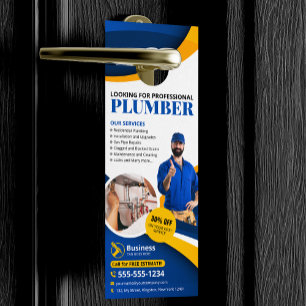 Colgador Para Puertas Fontanero Profesional Contratista de Fontanería Az
