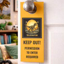 Colgador Para Puertas Funny Velociraptor