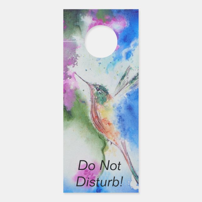 Colgador Para Puertas Garden Hummingbird Boda Door Hangers (Anverso)