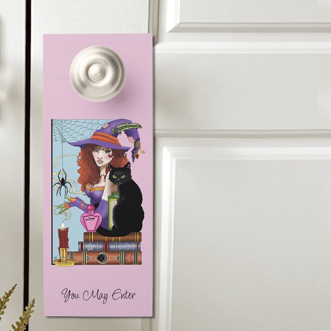 Colgador Para Puertas Gatos Libros Pociones De Brujas (Subido por el creador)
