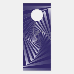 Colgador Para Puertas geometría de cebra azul