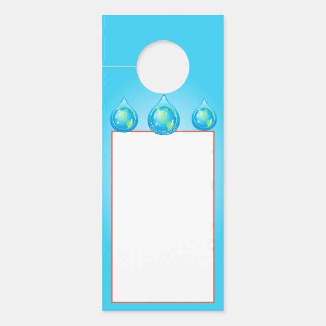 Colgador Para Puertas Globe in Waterdrop (Anverso)