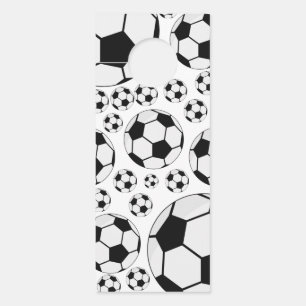 Colgador Para Puertas Gráfico clásico de balón de fútbol para fanáticos