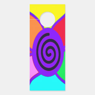 Colgador Para Puertas Gran diseño de bloques grandes colores color púrpu