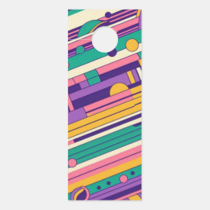 Colgador Para Puertas Guay, colorido diseño retro de los años 80 y 90