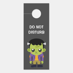 Colgador Para Puertas Halloween de Monstruo Frankenstein Verde