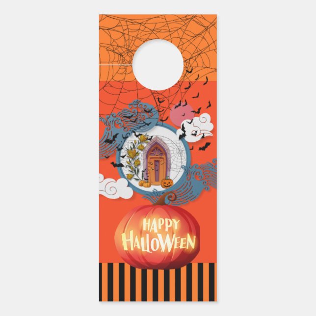 Colgador Para Puertas Halloween espeluznante (Anverso)
