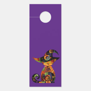 Colgador Para Puertas Halloween/mística/gato/otoño
