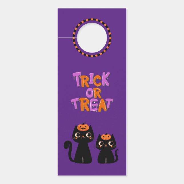 Colgador Para Puertas Halloween/otoño/otoño/otoño/calabaza/gato (Anverso)
