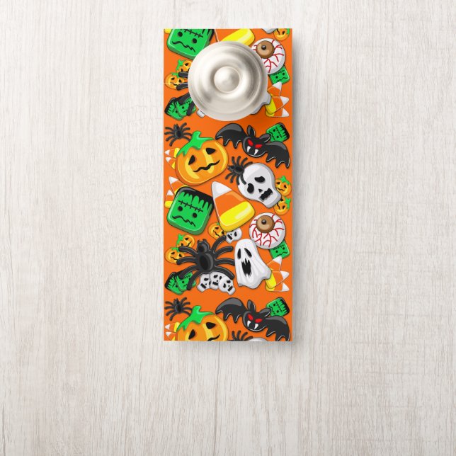 Colgador Para Puertas Halloween Spooky Candies Fiesta (En pomo)