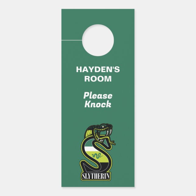 Colgador Para Puertas HARRY POTTER™ | Insignia deportiva SLYTHERIN™ (Anverso)