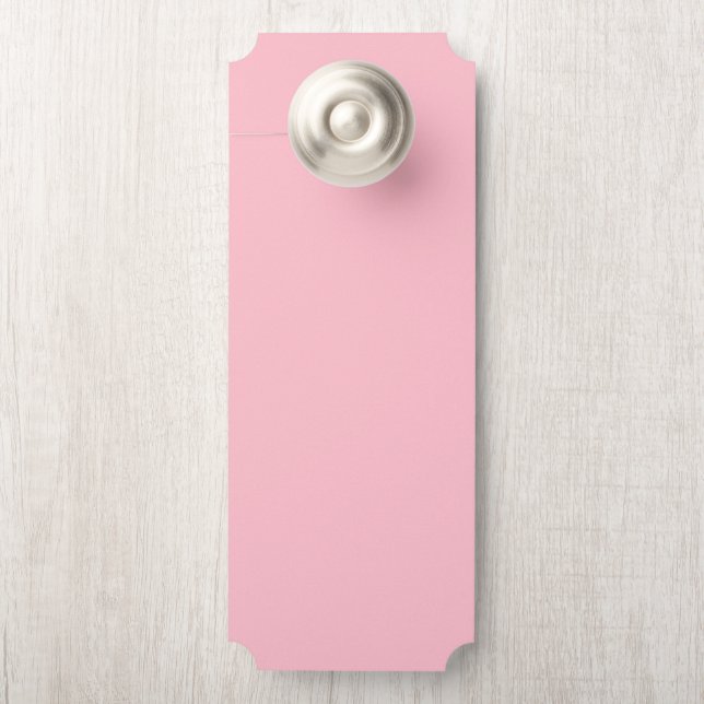 Colgador Para Puertas Hoja mínima de Rótulo de la puerta colgante rosa R (En pomo)