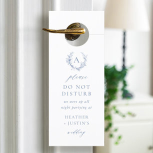 Colgador Para Puertas Hotel Victorian Dusty Blue Boda