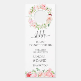 Colgador Para Puertas Huéspedes Bodas de Floral de Jardín Silvestre no m