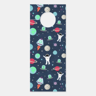 Colgador Para Puertas Ilustracion de patrón de espacio