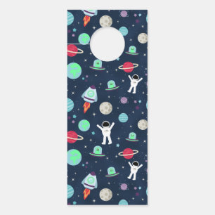 Colgador Para Puertas Ilustración de patrón espacial