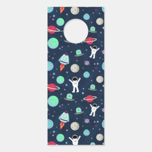 Colgador Para Puertas Ilustración de patrón espacial