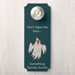 Colgador Para Puertas Ilustración Profesional Halloween Espeluznante